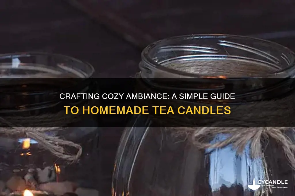 how to make tea candles at home