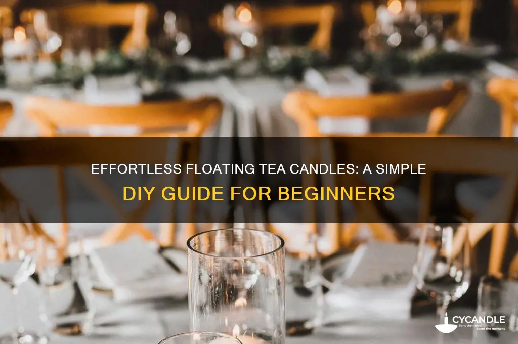 how to make tea candles float