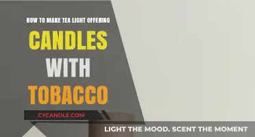 Crafting Tobacco-Infused Tea Light Offering Candles: A Step-by-Step Guide