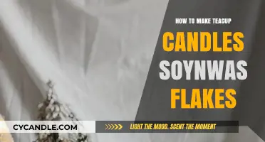 Crafting Soy Wax Teacup Candles with Snowflake Designs: A DIY Guide
