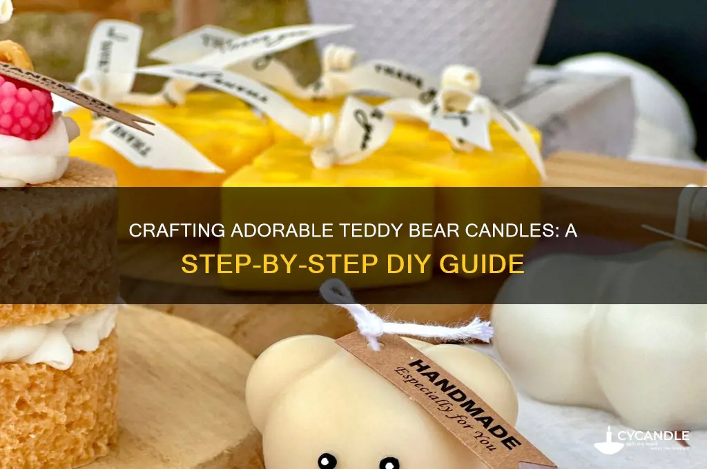 how to make teddy bear candles
