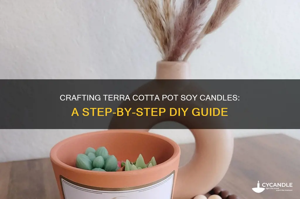 how to make terra cotta pot soy candles