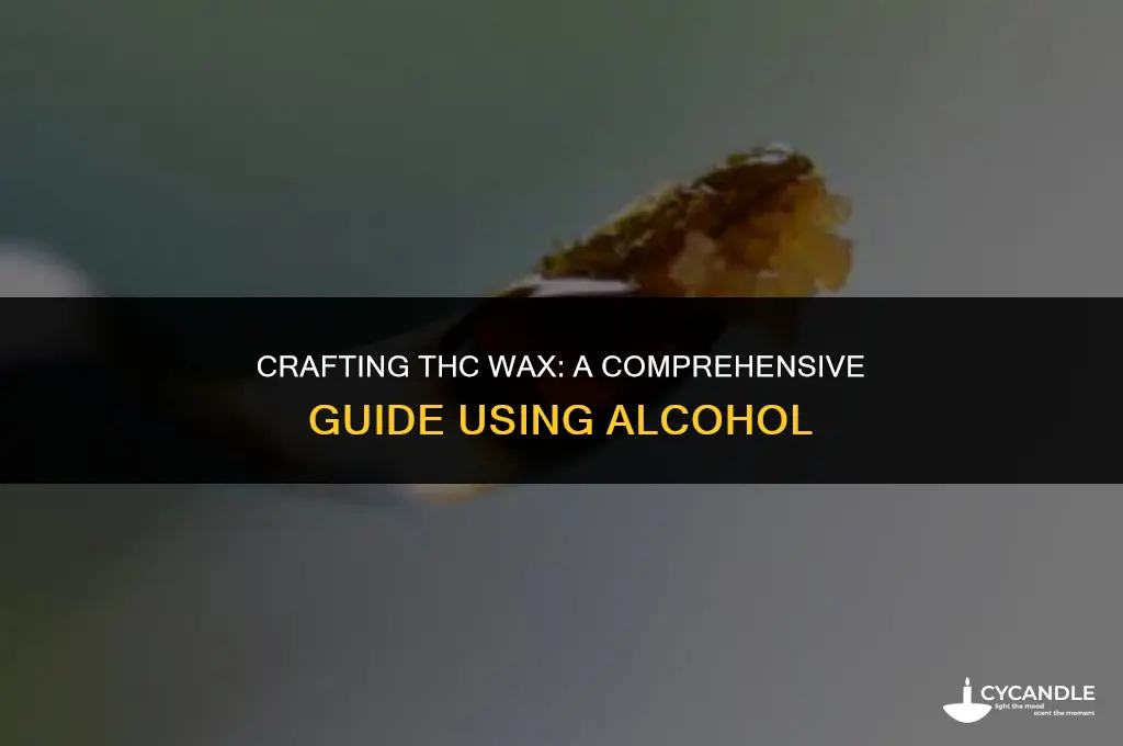 how to make thc wax using alcohol