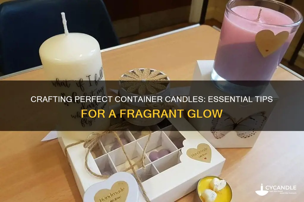 how to make the best container candles
