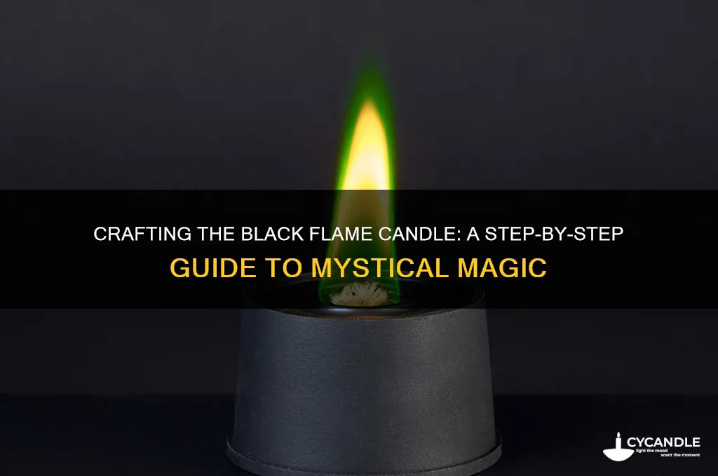 how to make the black flame candle