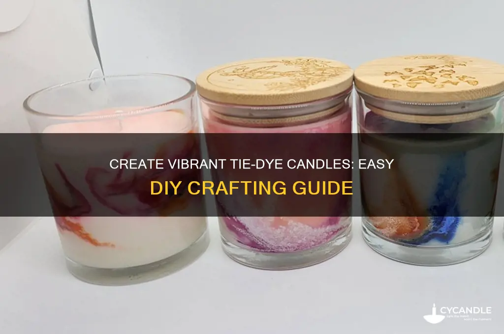 how to make tie dye candles