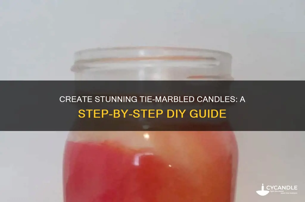 how to make tie marbled candles