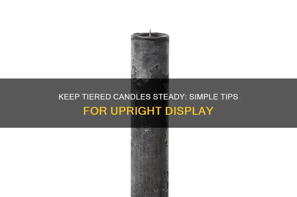 how to make tier candles stay upright