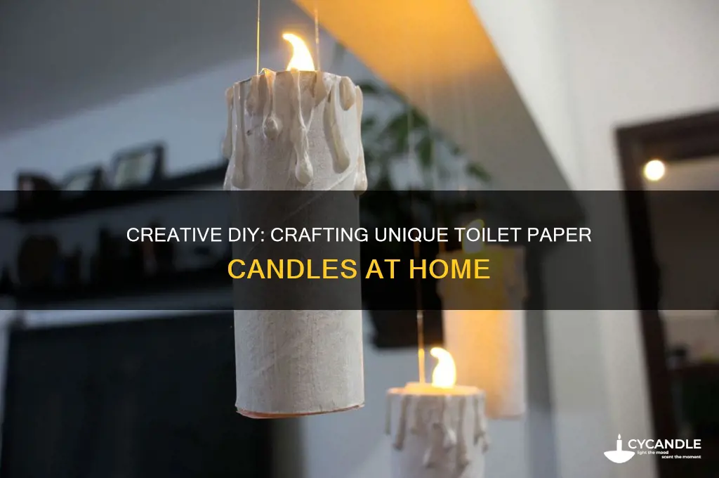 how to make toilet paper candles