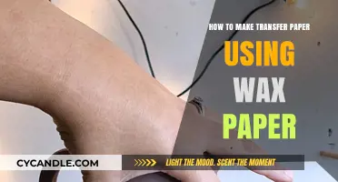 Crafting Transfer Paper: A Simple Guide Using Wax Paper