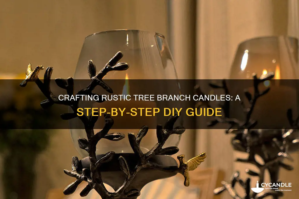 how to make tree branch candles
