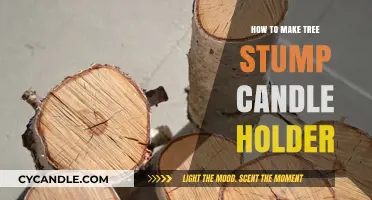 Crafting Rustic Charm: DIY Tree Stump Candle Holder Guide