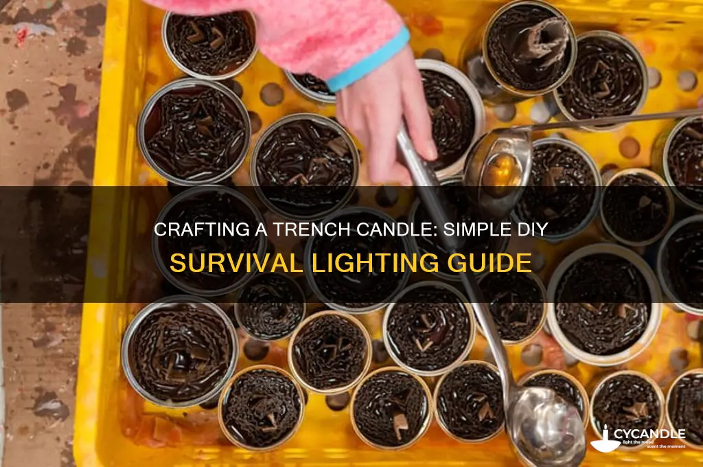 how to make trench candle