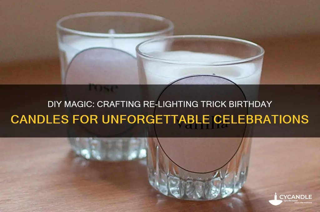 how to make trick birthday candles