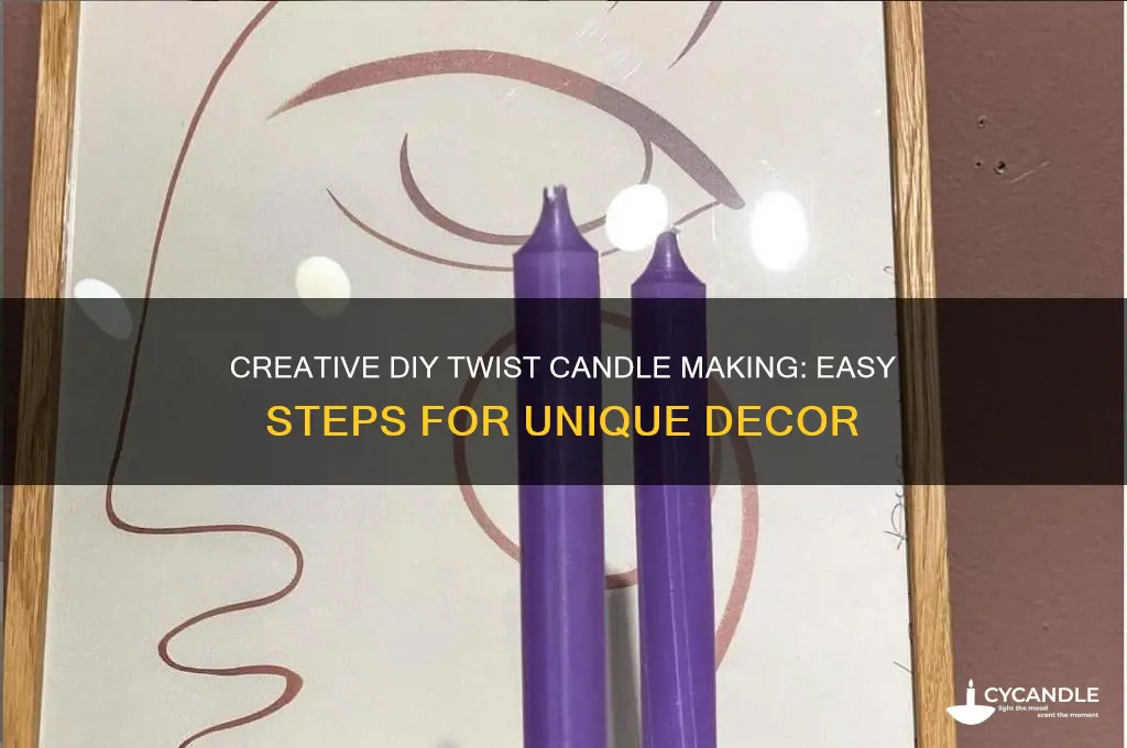 how to make twist candle