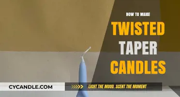Crafting Elegant Twisted Taper Candles: A Step-by-Step DIY Guide