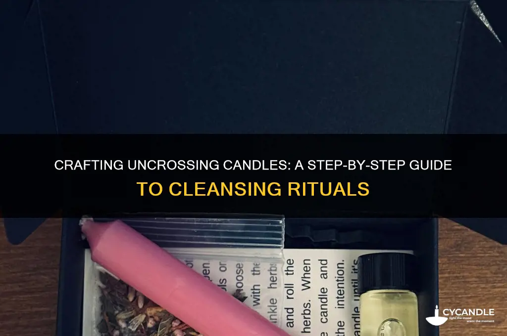 how to make uncrosing candle