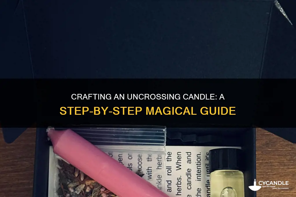 how to make uncrossing candle