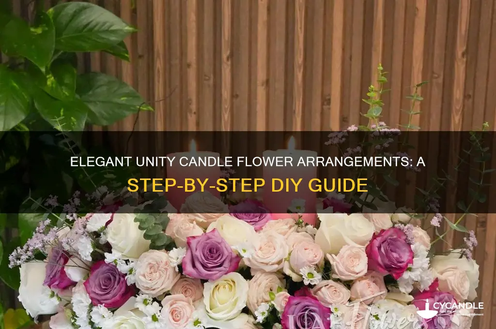 how to make unity candle flower arrangements