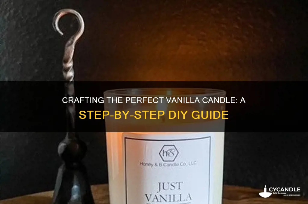 how to make vanilla candle