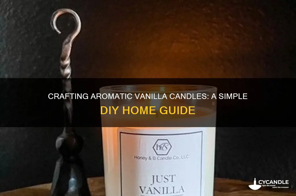how to make vanilla candles at home