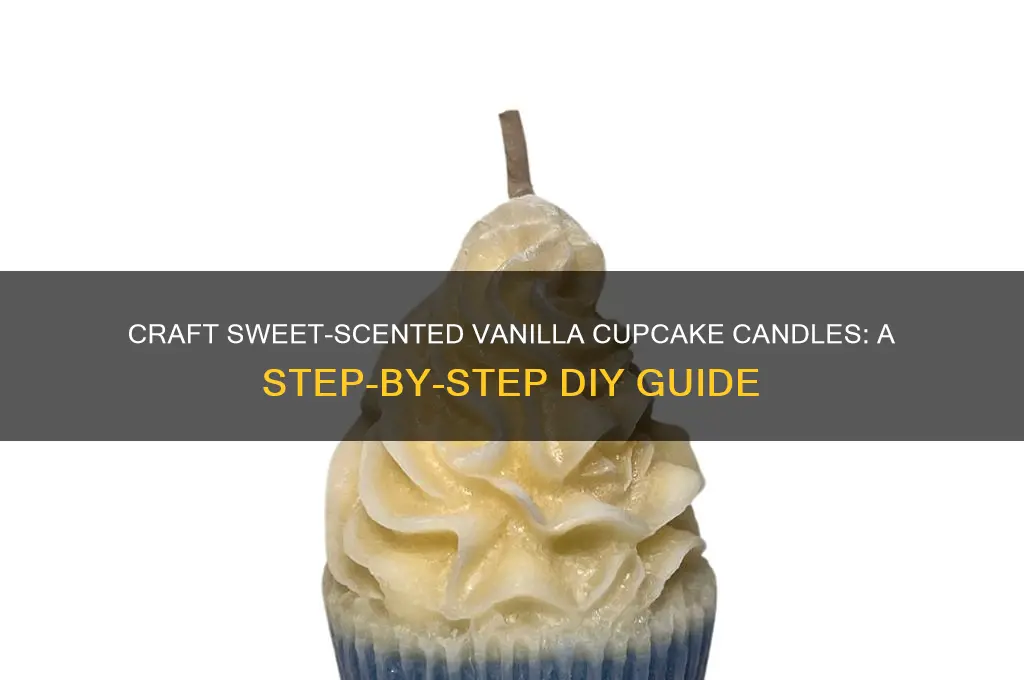 how to make vanilla cupcake candles