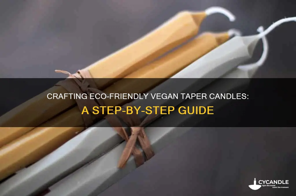 how to make vegan taper candles