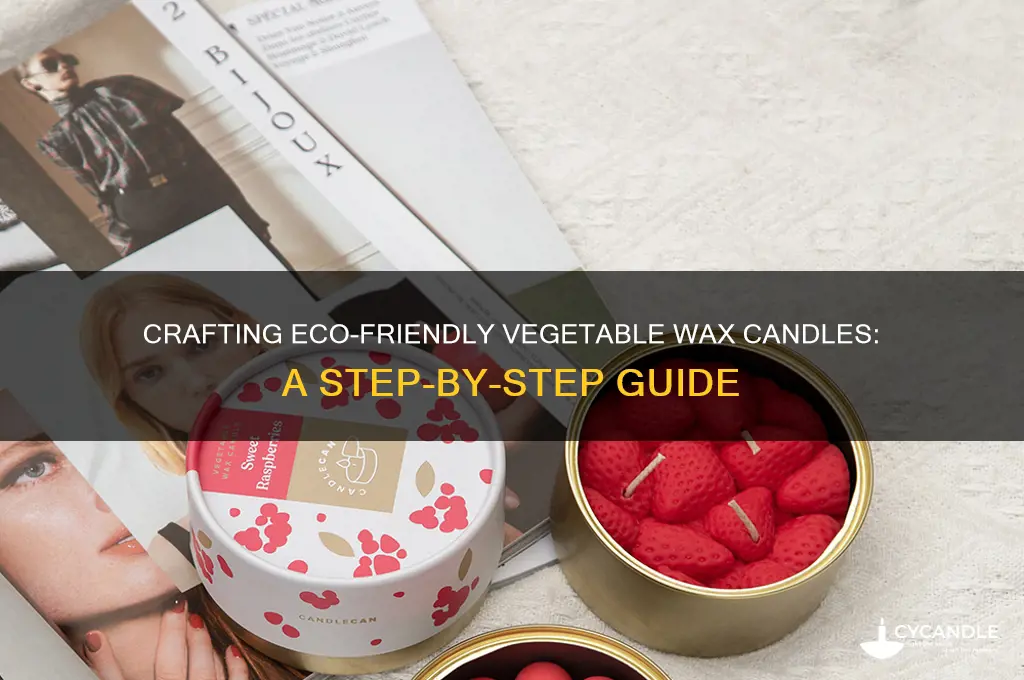 how to make vegetable based candles