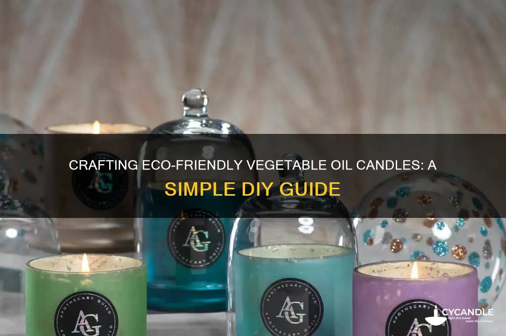 how to make vegetable oil candles