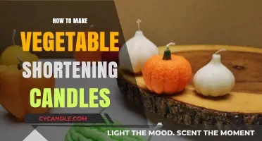 Crafting Vegetable Shortening Candles: A Simple DIY Guide