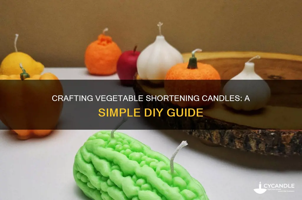 how to make vegetable shortening candles
