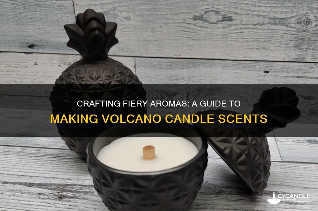 how to make volcano candle scent