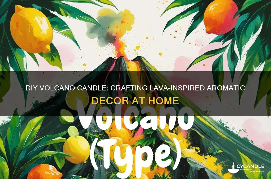 how to make volcano candle