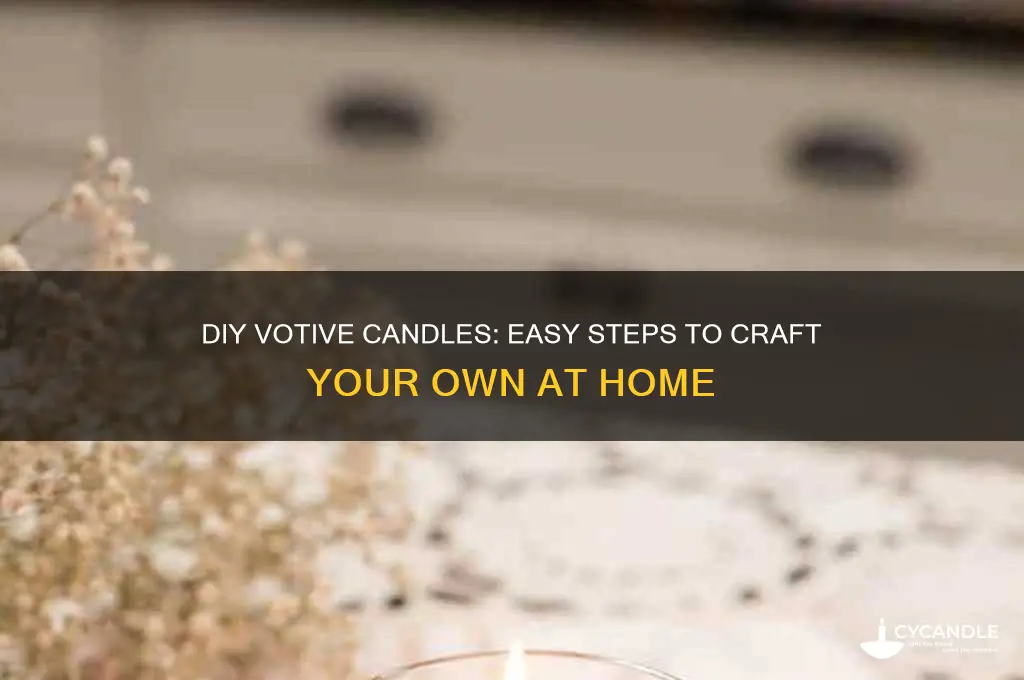 how to make votiv candles yourself