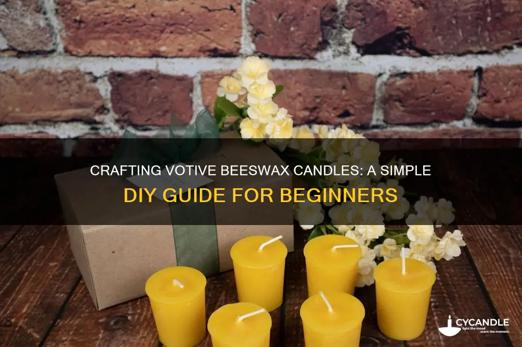 how to make votive beeswax candles