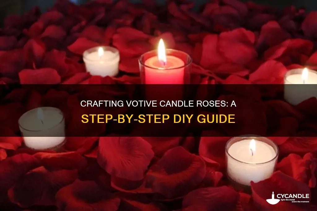 how to make votive candle roses