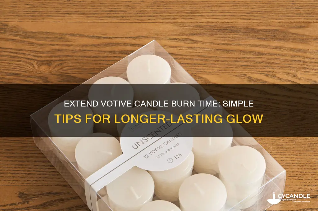 how to make votive candles burn longer