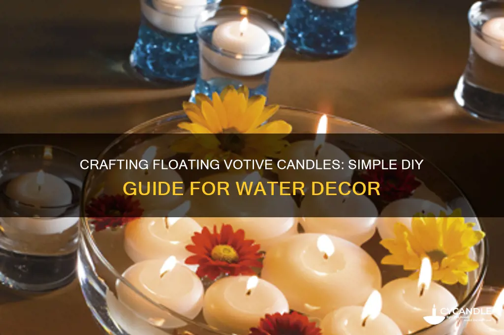 how to make votive candles float