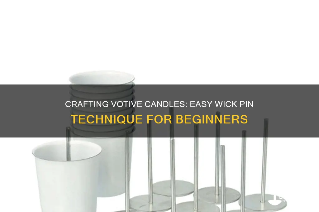 how to make votive candles with wick pins