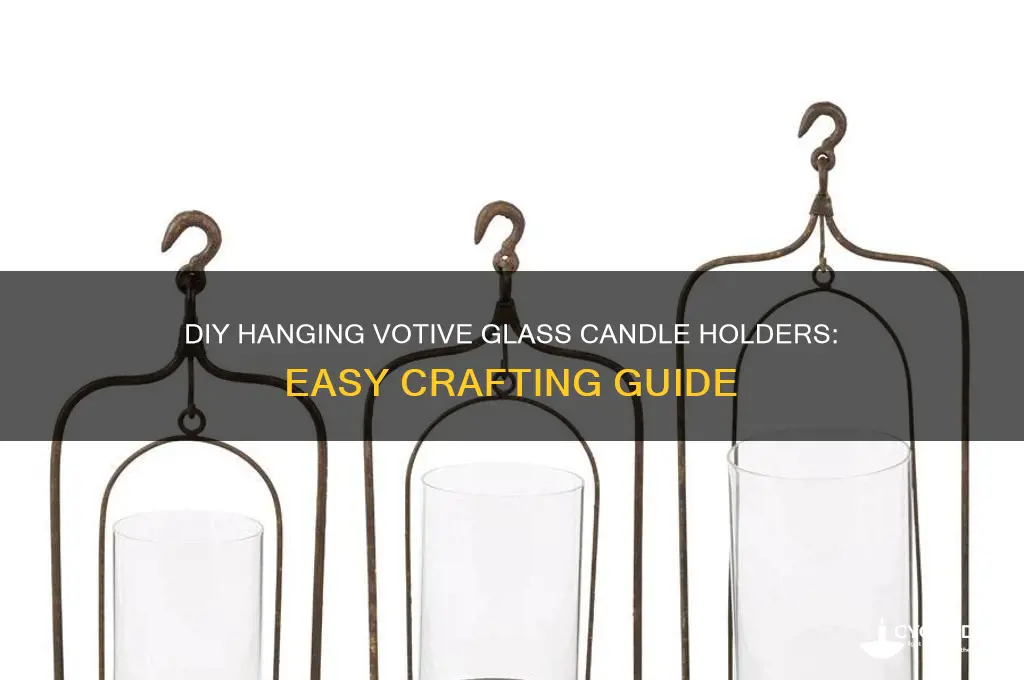 how to make votive glass candle holders hanging