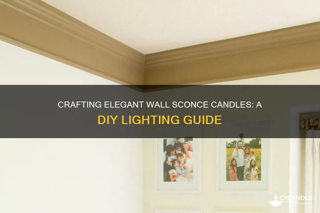 how to make wall sconce candle