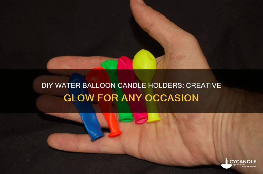 how to make water balloon candle holders