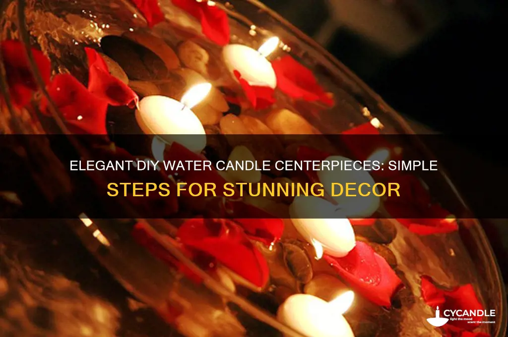 how to make water candle centerpieces