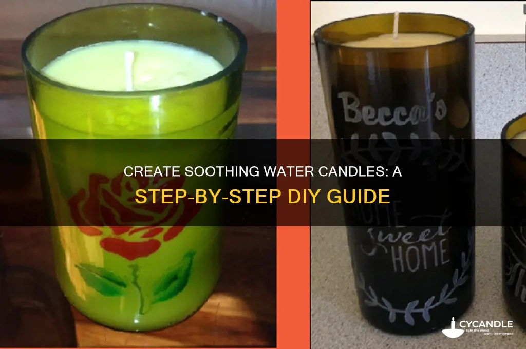 how to make water candle