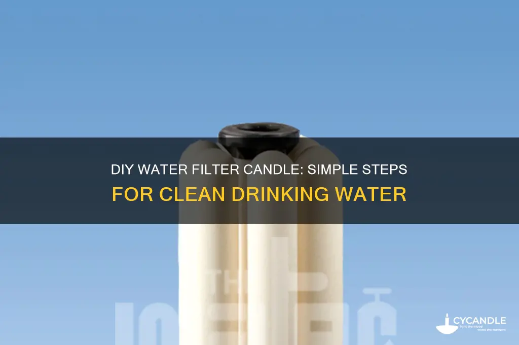 how to make water filter candle