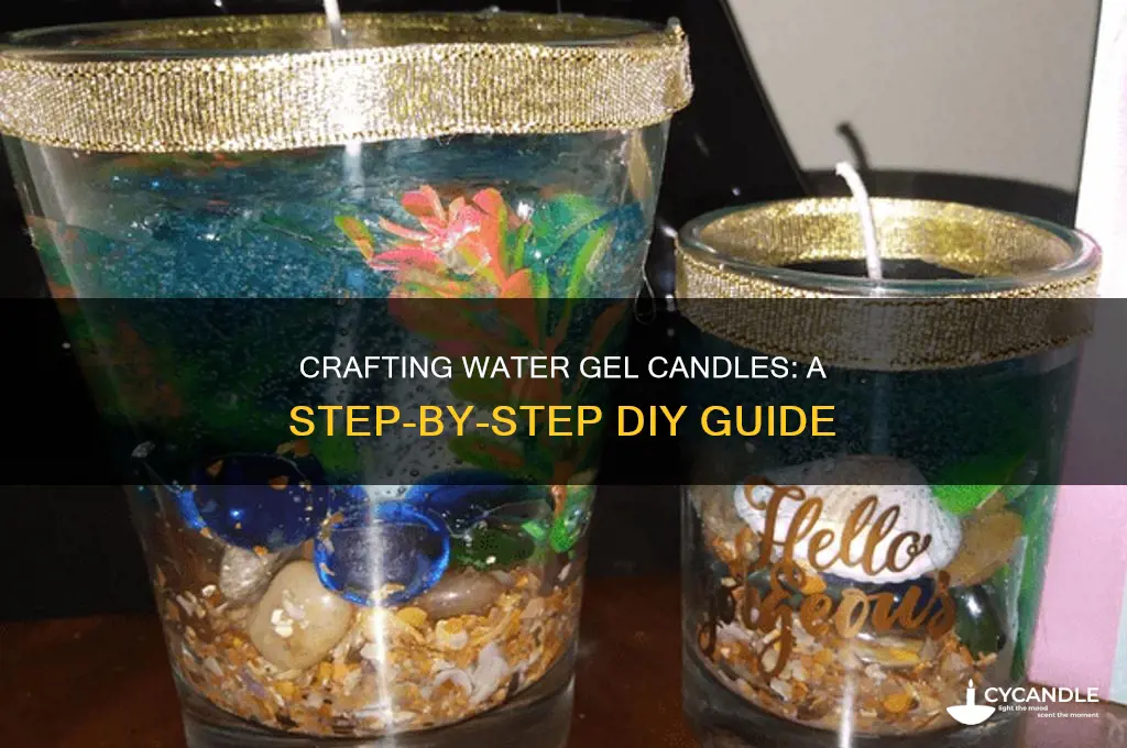 how to make water gel candles