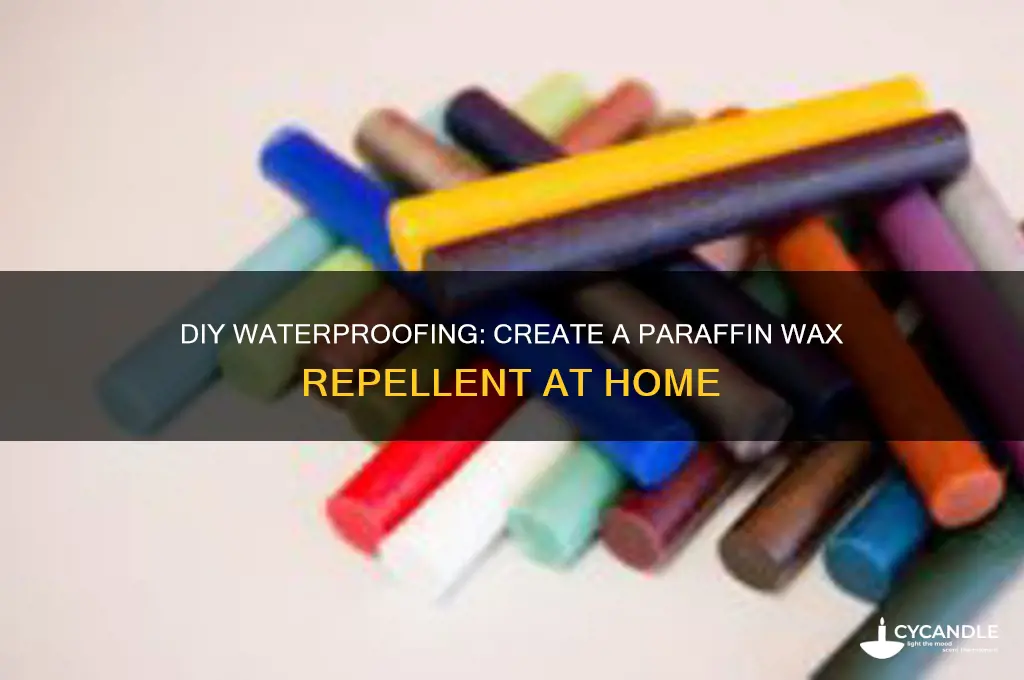 how to make water repellent with paraffin wax