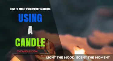 DIY Waterproof Matches: A Simple Candle Wax Coating Method
