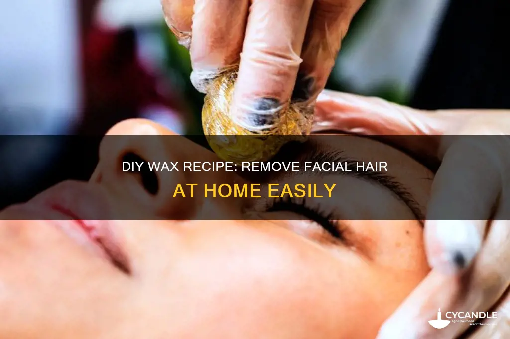 how to make wax at home to remove facial hair