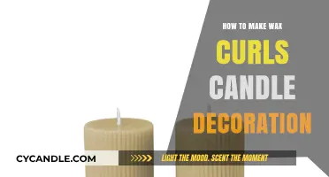 Create Stunning Wax Curls for Elegant Candle Decorations